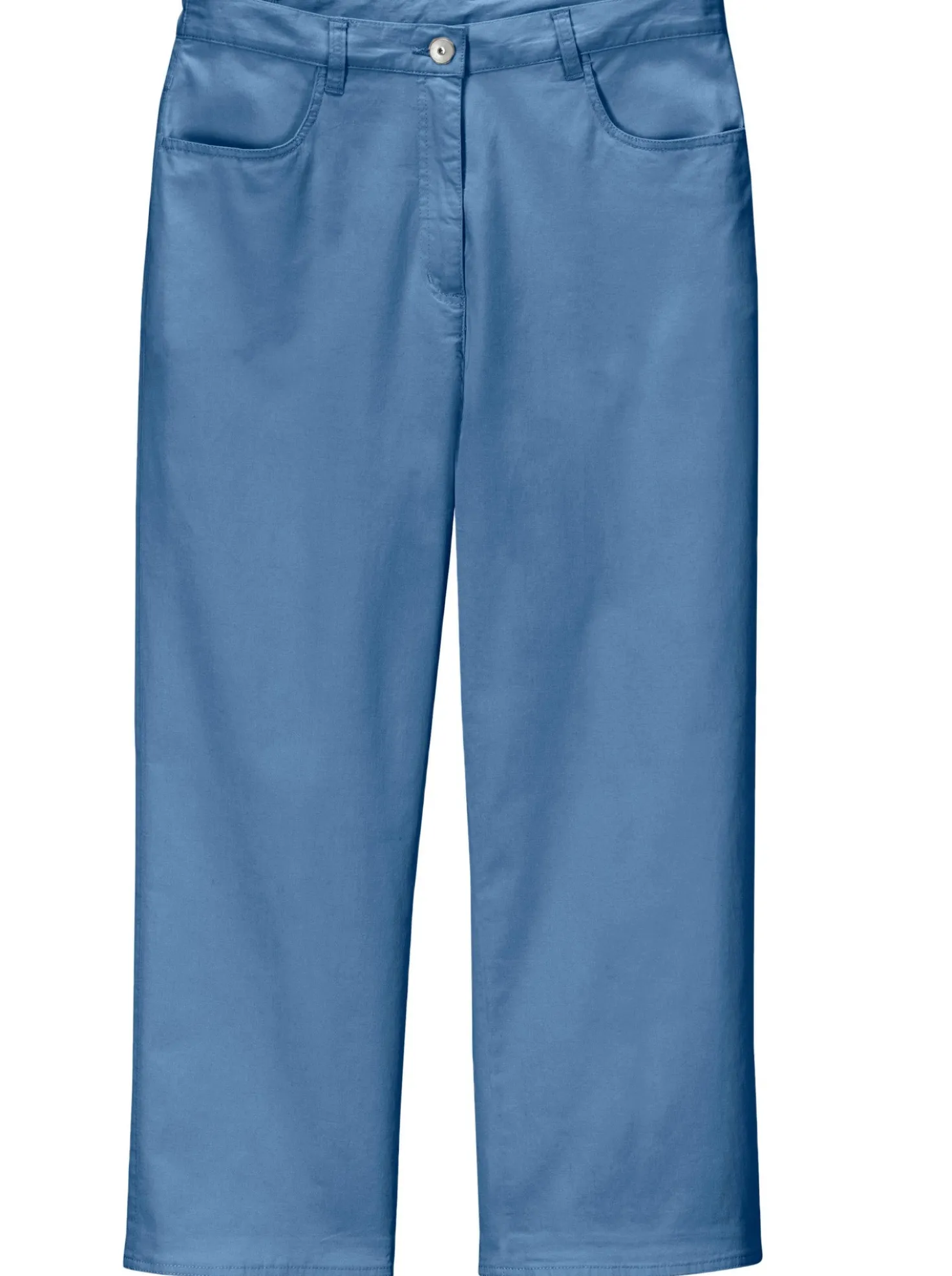 7/8-Jeans mit Schmuckknöpfen