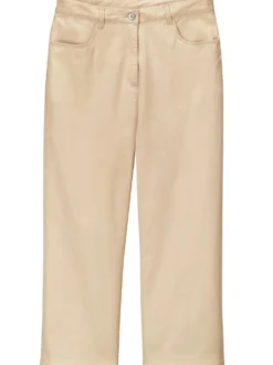 7/8-Jeans mit Schmuckknöpfen