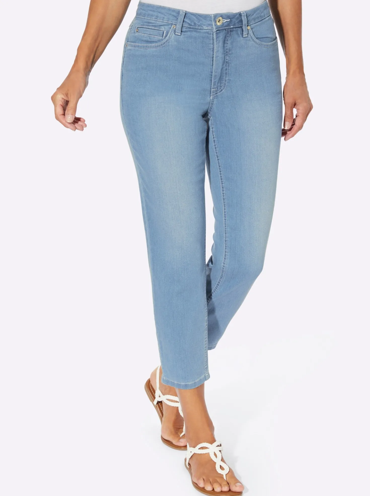 7/8-Jeans mit Stretch-Anteil