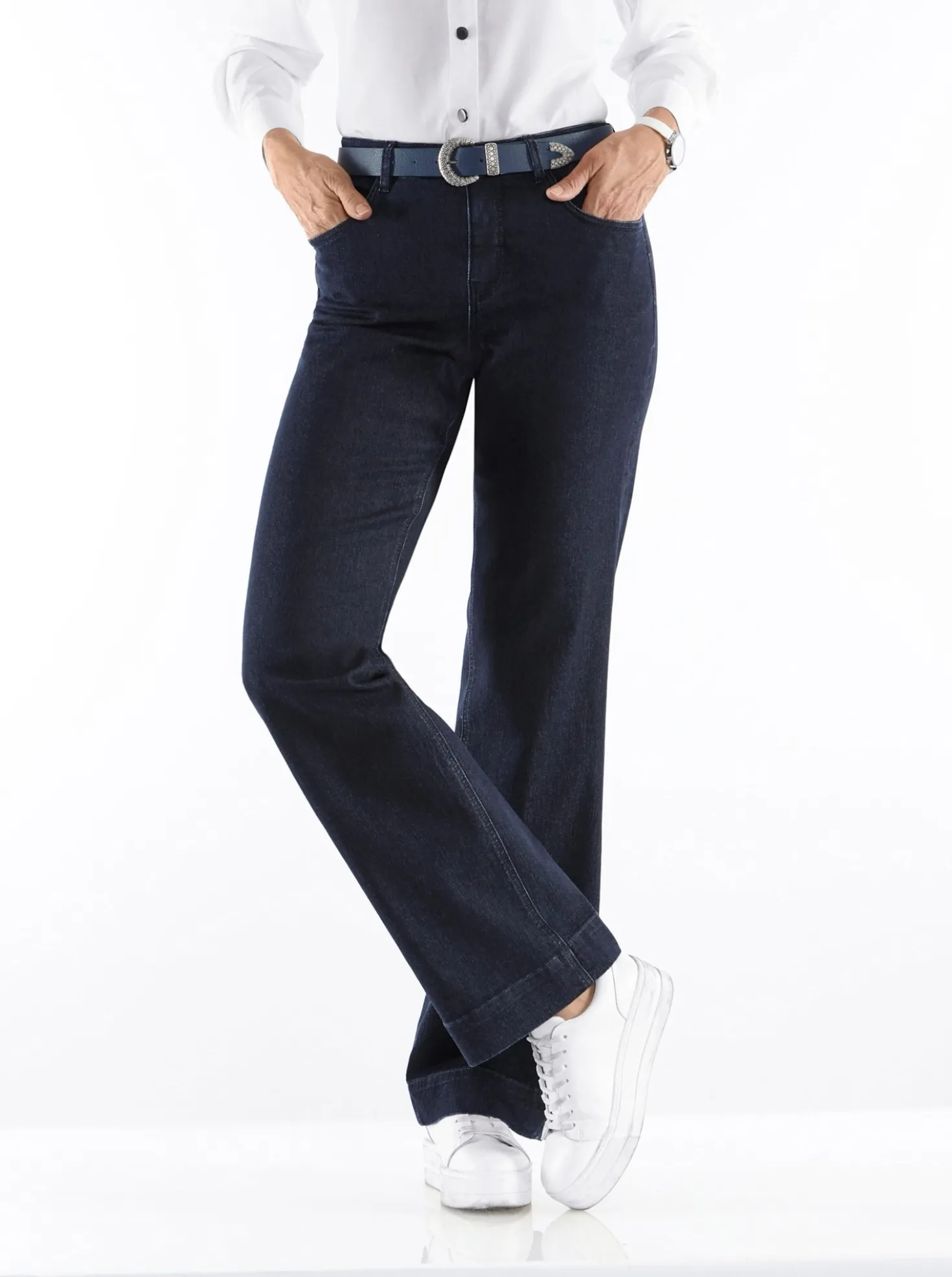 Jeans mit weitem Bein