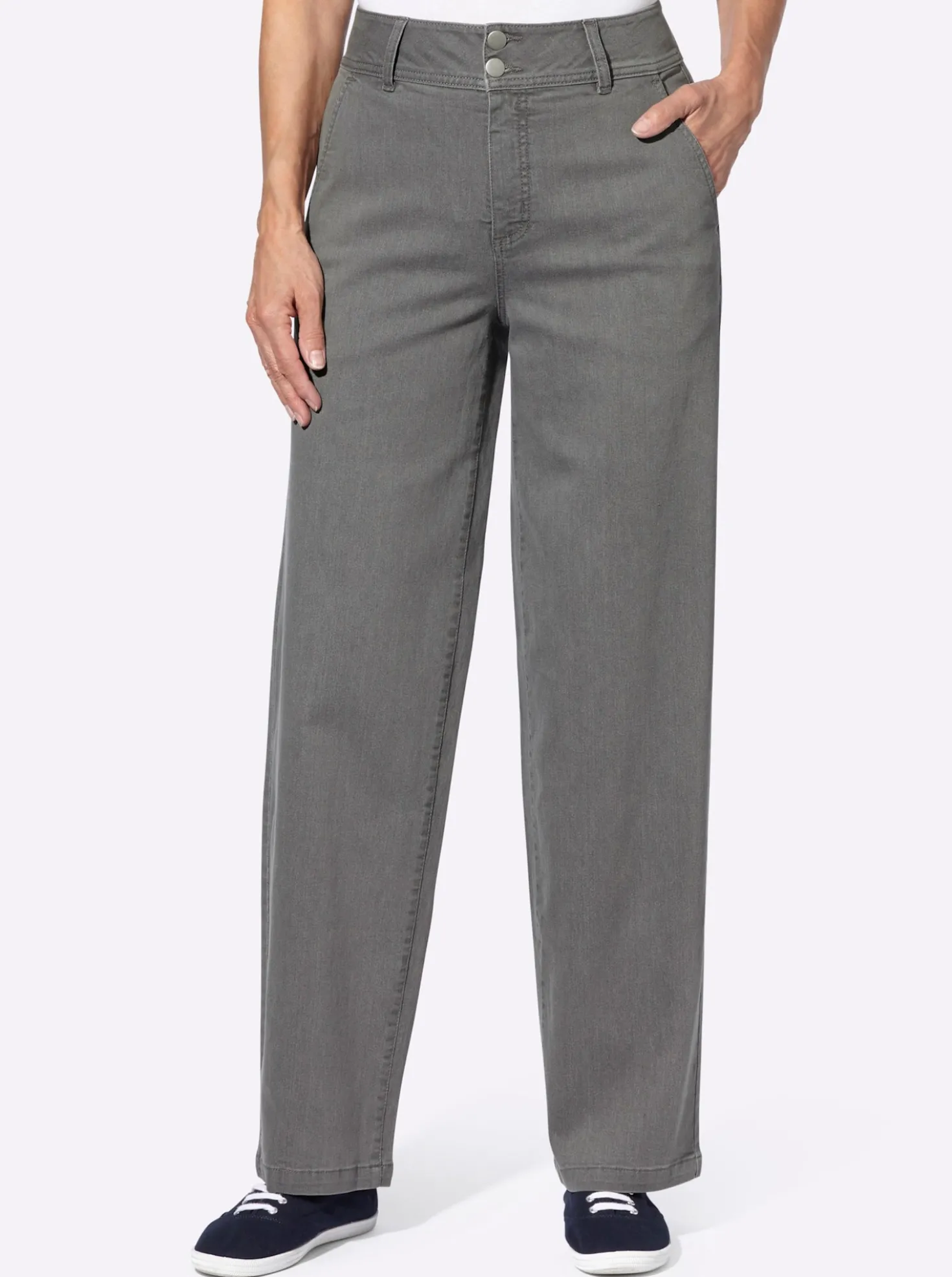 Jeans mit weitem Bein