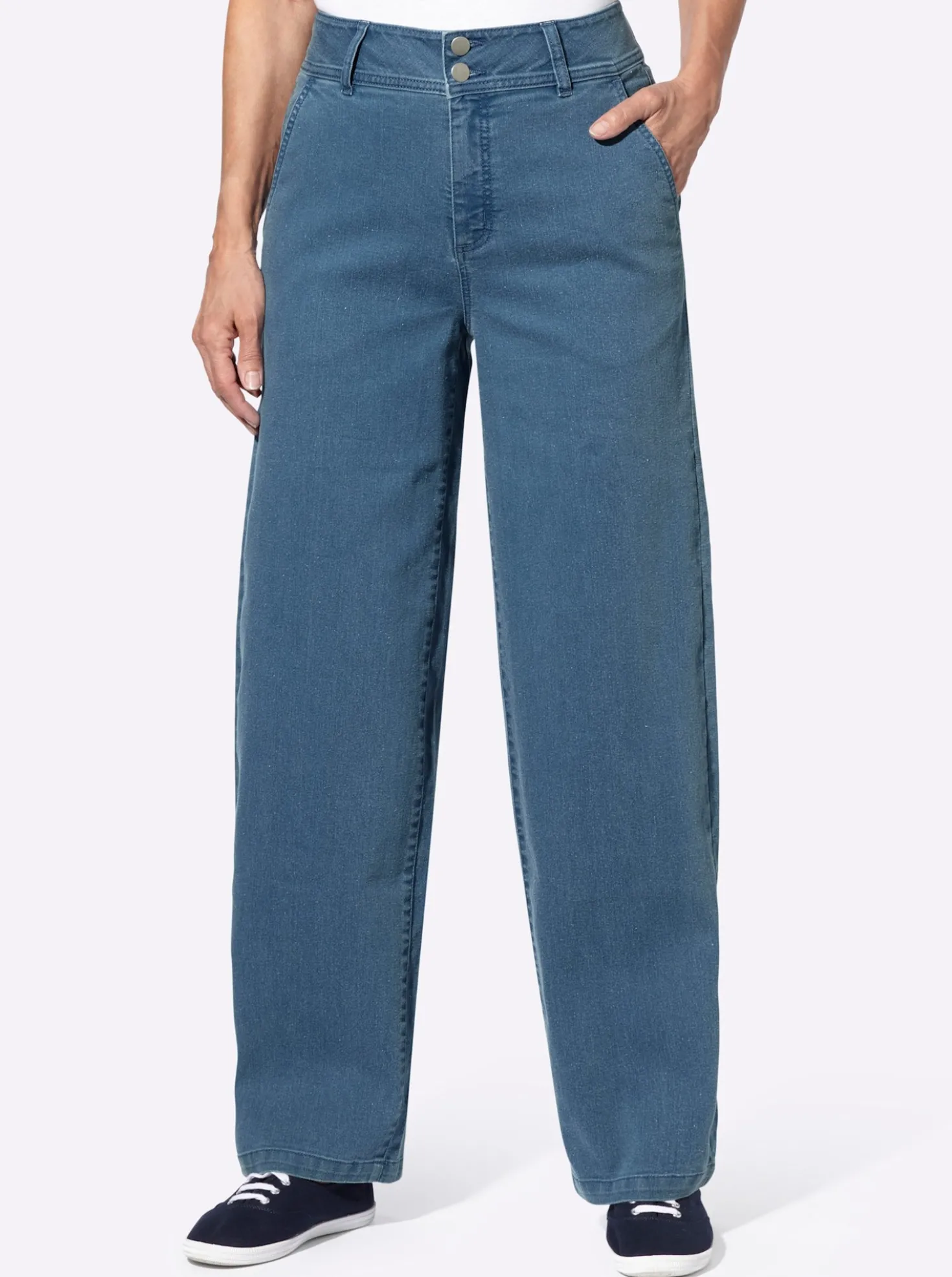 Jeans mit weitem Bein