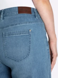 7/8-Jeans mit weitem Bein
