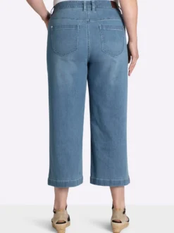 7/8-Jeans mit weitem Bein