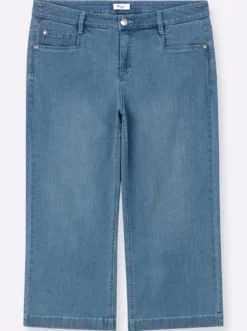 7/8-Jeans mit weitem Bein