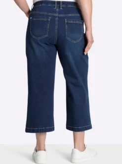 7/8-Jeans mit weitem Bein
