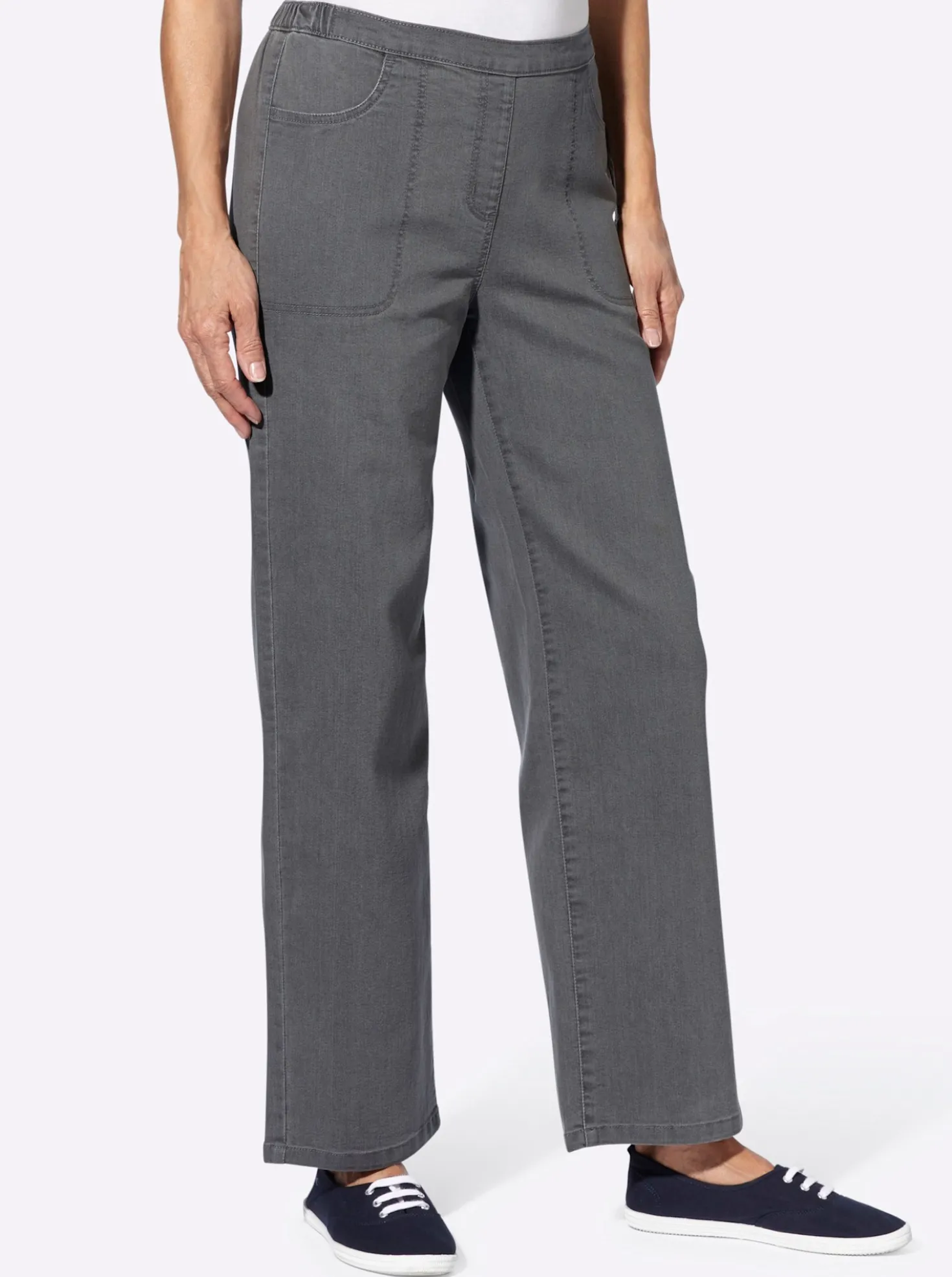 Jeans mit weitem Bein