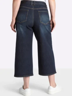 7/8-Jeans mit weiten Beinen