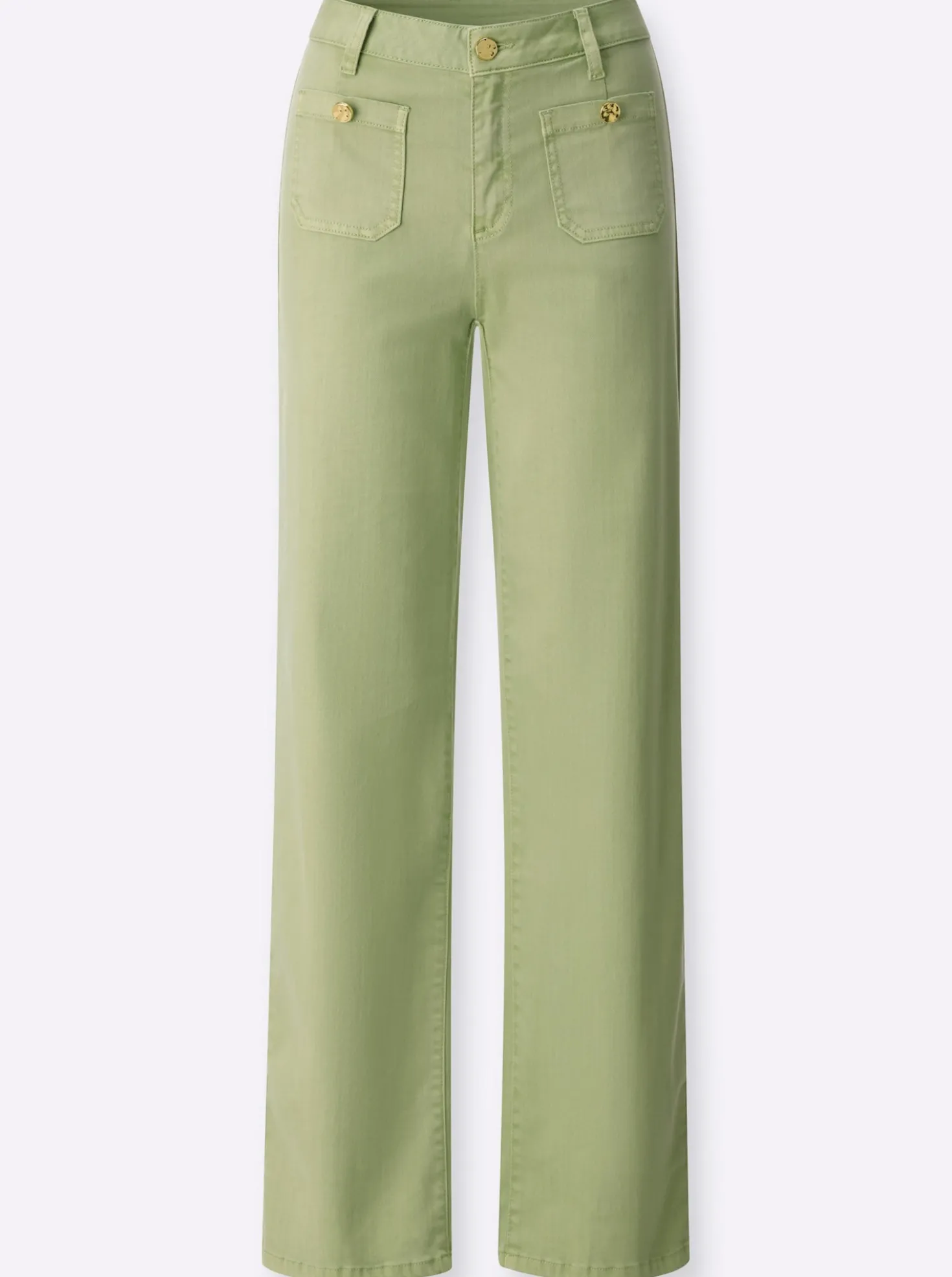Jeans mit weit geschnittenen Beinen