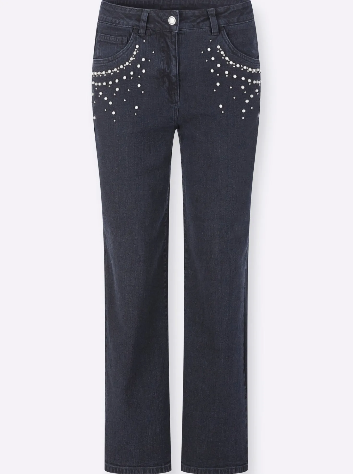 Jeans mit Zierperlen