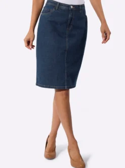 Jeansrock in 5-Pocket-Form