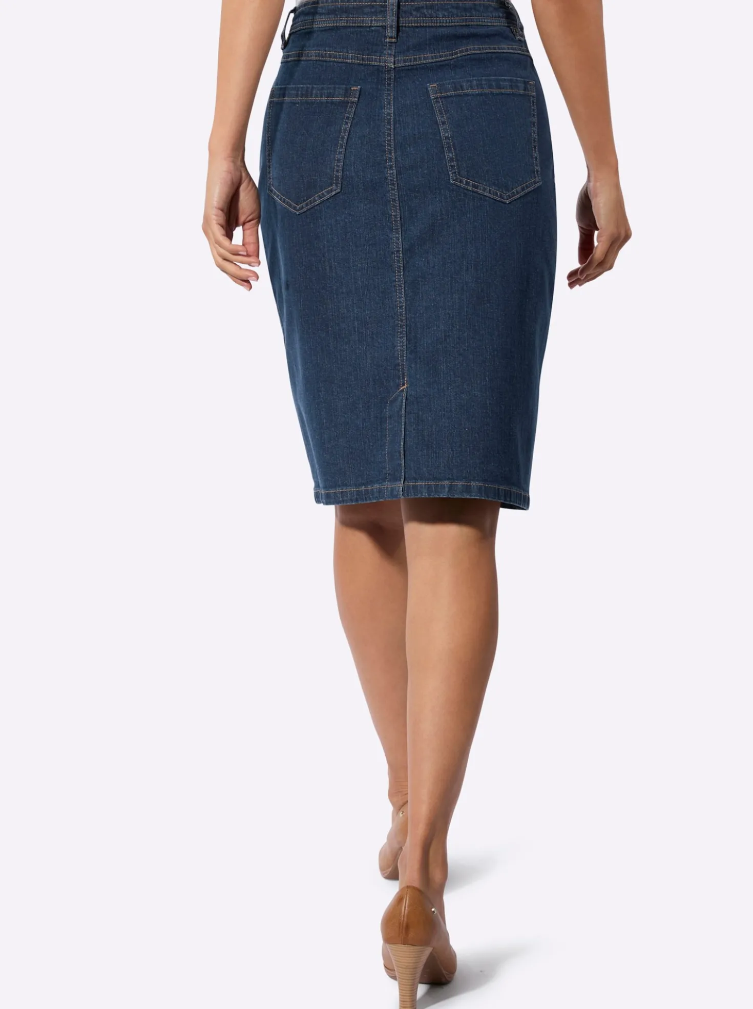 Jeansrock in 5-Pocket-Form