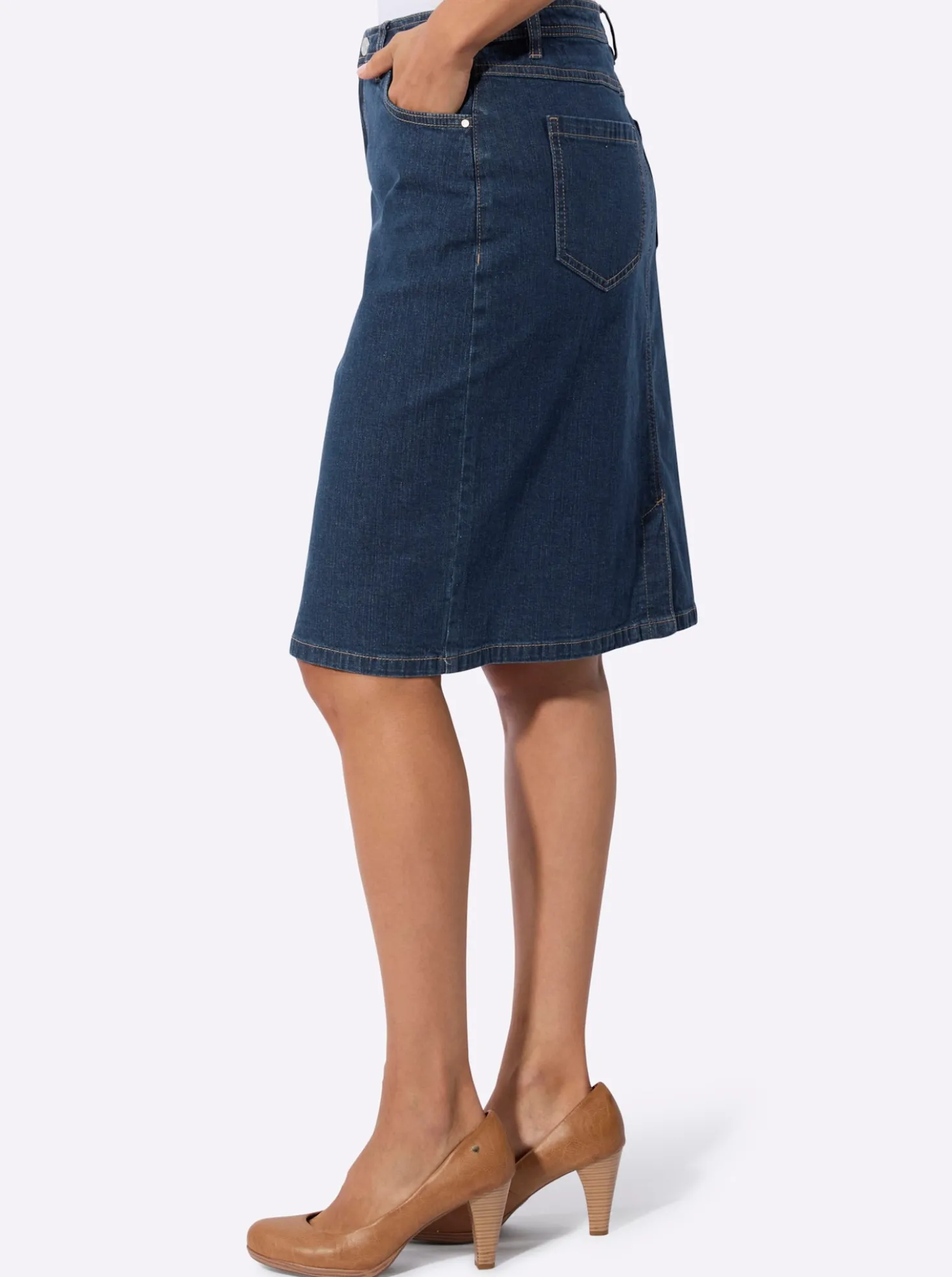 Jeansrock in 5-Pocket-Form