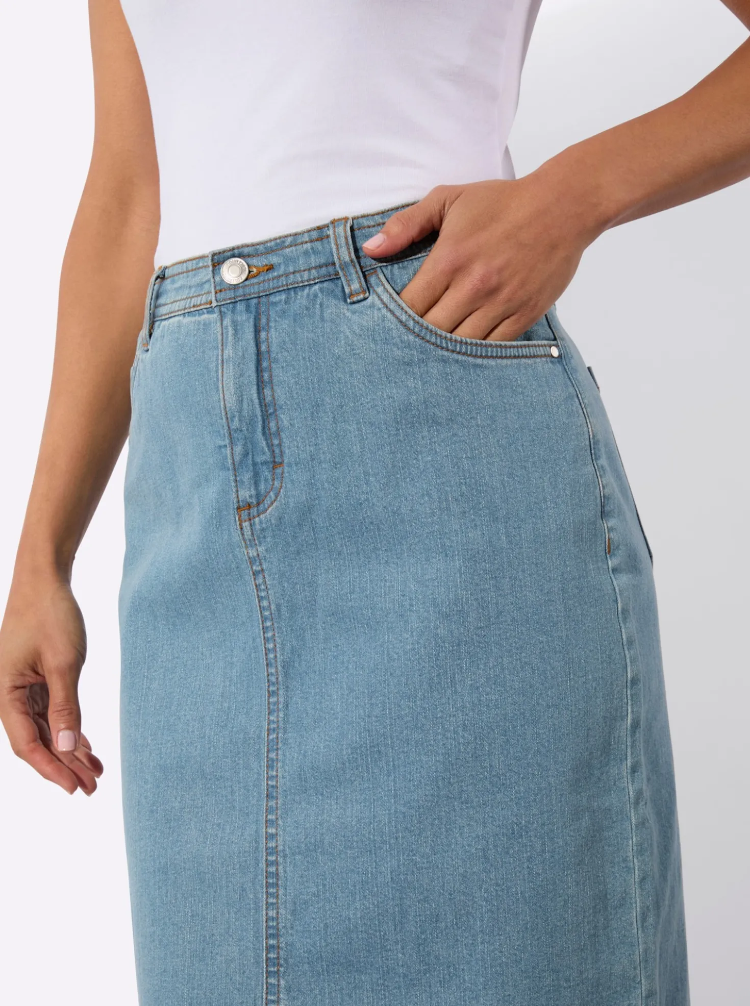 Jeansrock in 5-Pocket-Form