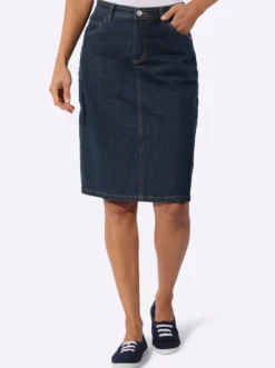 Jeansrock in 5-Pocket-Form