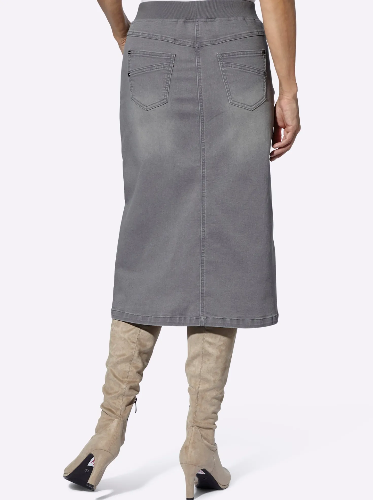 Jeansrock in Schlupfform