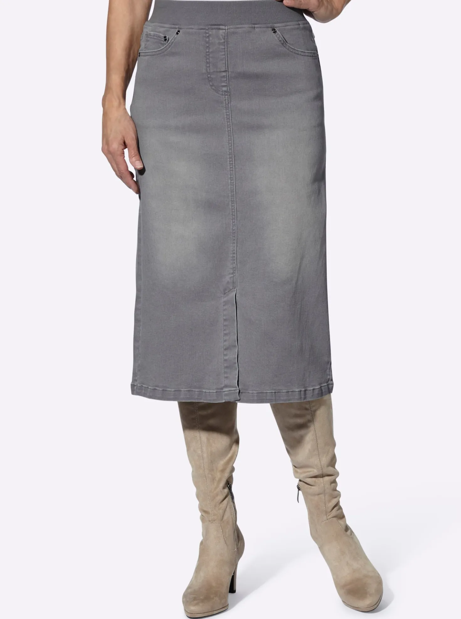Jeansrock in Schlupfform