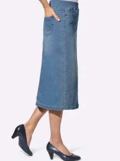 Jeansrock in Schlupfform