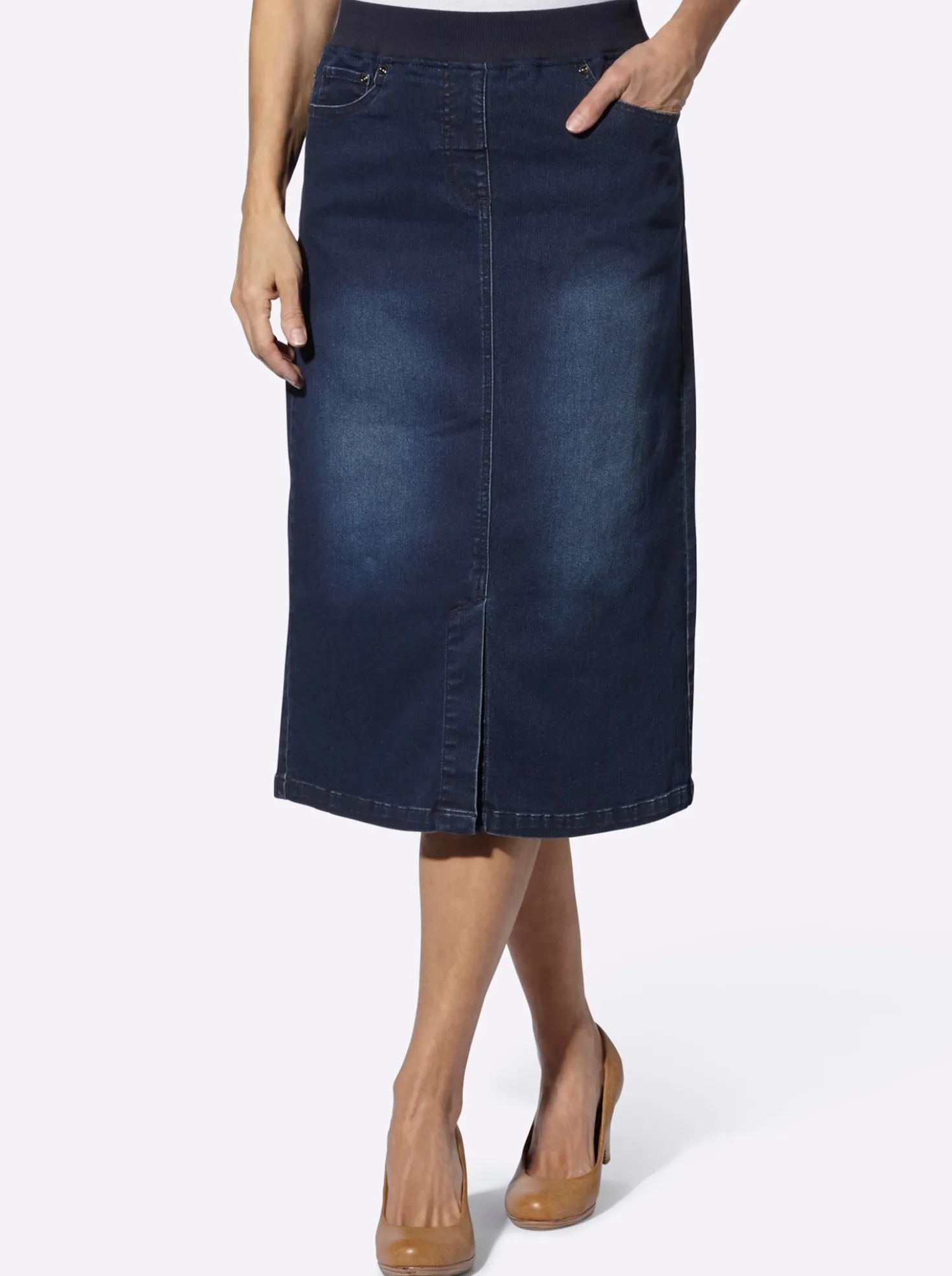Jeansrock in Schlupfform
