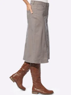 Jeansrock in Stretch-Qualität