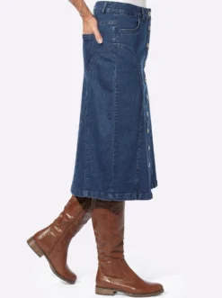 Jeansrock in Stretch-Qualität