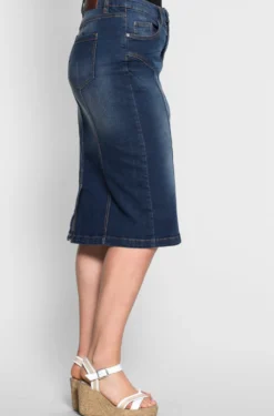 Jeansrock mit Teilungsnähten