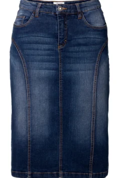 Jeansrock mit Teilungsnähten