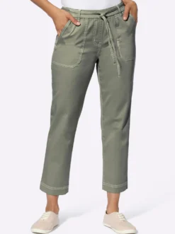 7/8-Jeans Schlupfform, mit Dehnbund