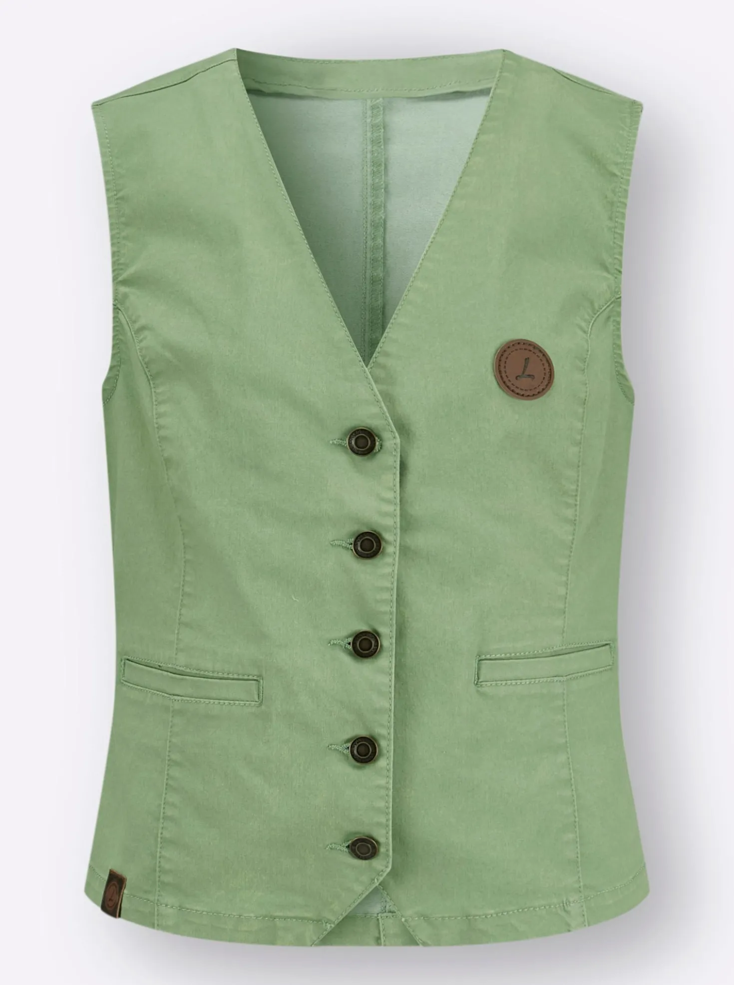 Jeansweste in Stretch-Qualität