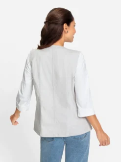Jeansweste mit Rundhals-Ausschnitt