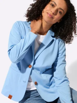 Jerseyblazer in Interlock-Qualität