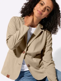 Jerseyblazer in Interlock-Qualität