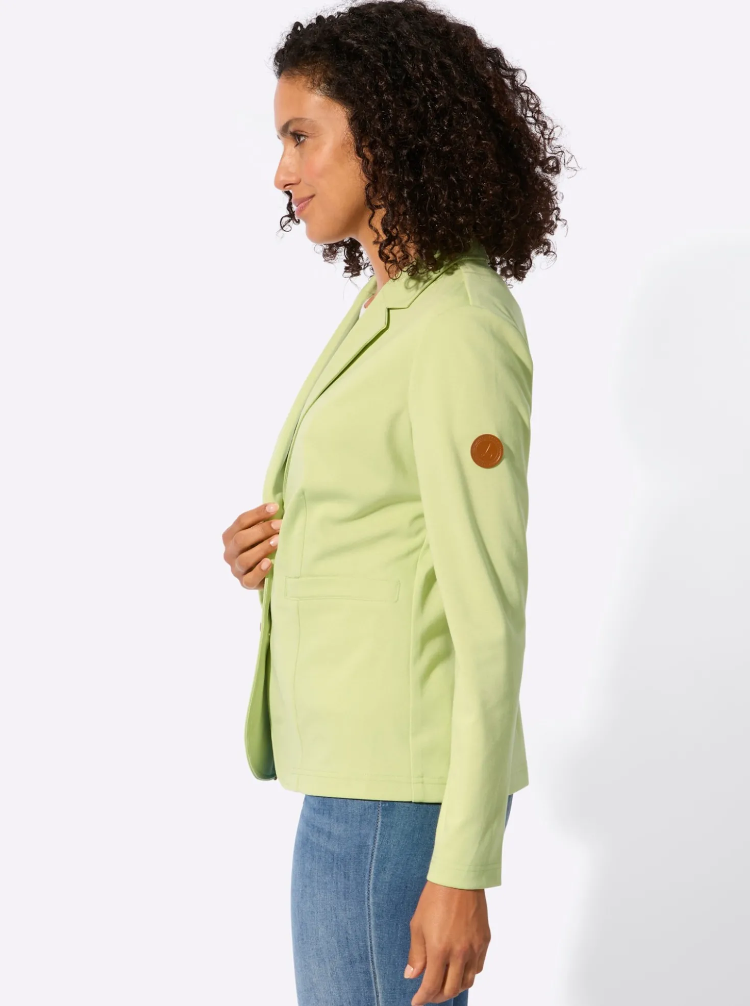 Jerseyblazer in Interlock-Qualität