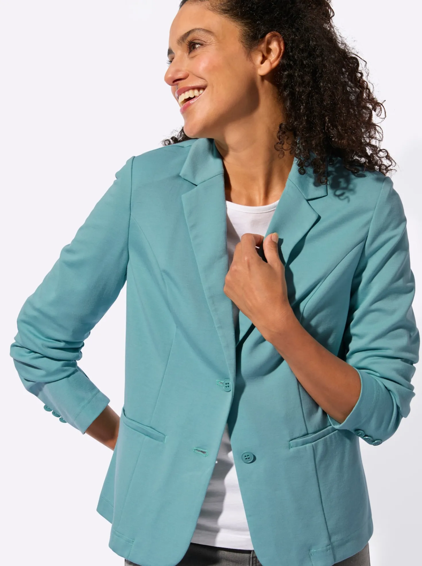 Jerseyblazer in Interlock-Qualität