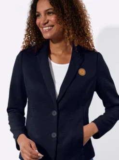 Jerseyblazer in Interlock-Qualität