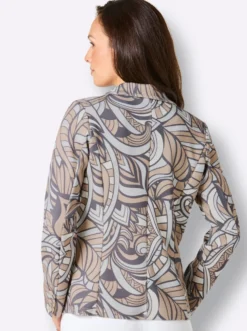 Jerseyblazer mit Allover-Druck