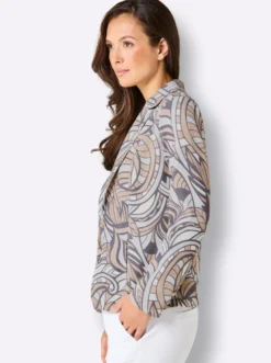 Jerseyblazer mit Allover-Druck