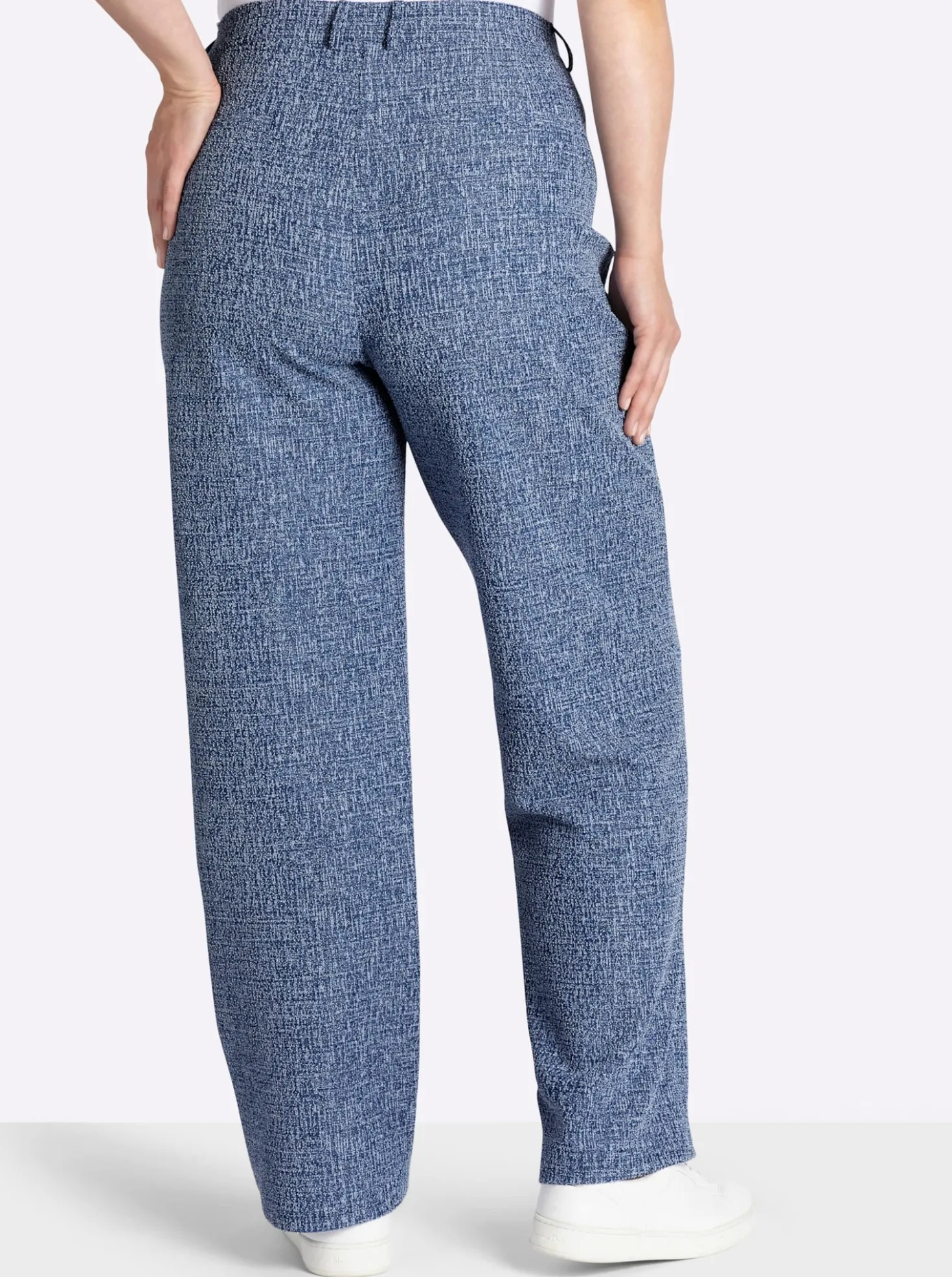 Jerseyhose aus weichem Bouclé
