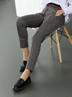 Jerseyhose im Joggpant-Stil, knöchellang