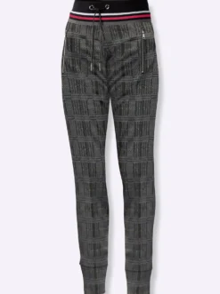 Jerseyhose im Joggpant-Stil, knöchellang