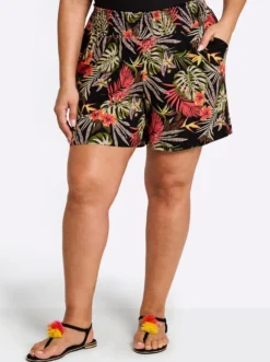 Jerseyhose in kurzer, weiter Form