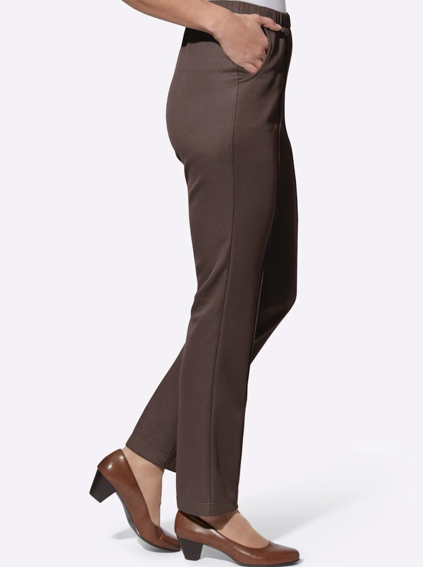 Jerseyhose in Ripp-Qualität