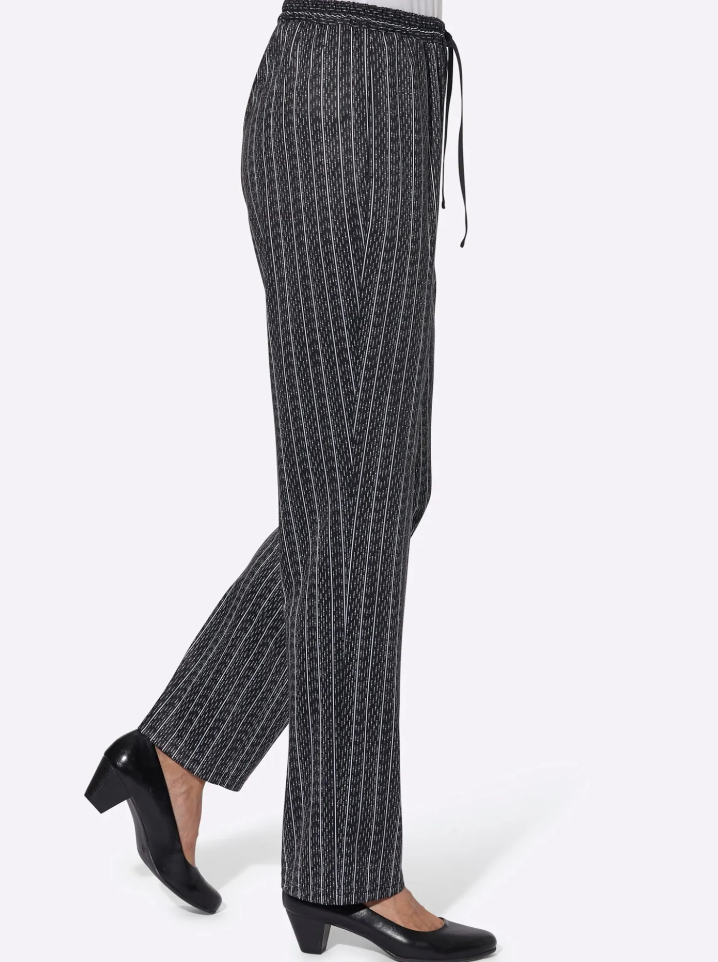 Jerseyhose mit Bindeband