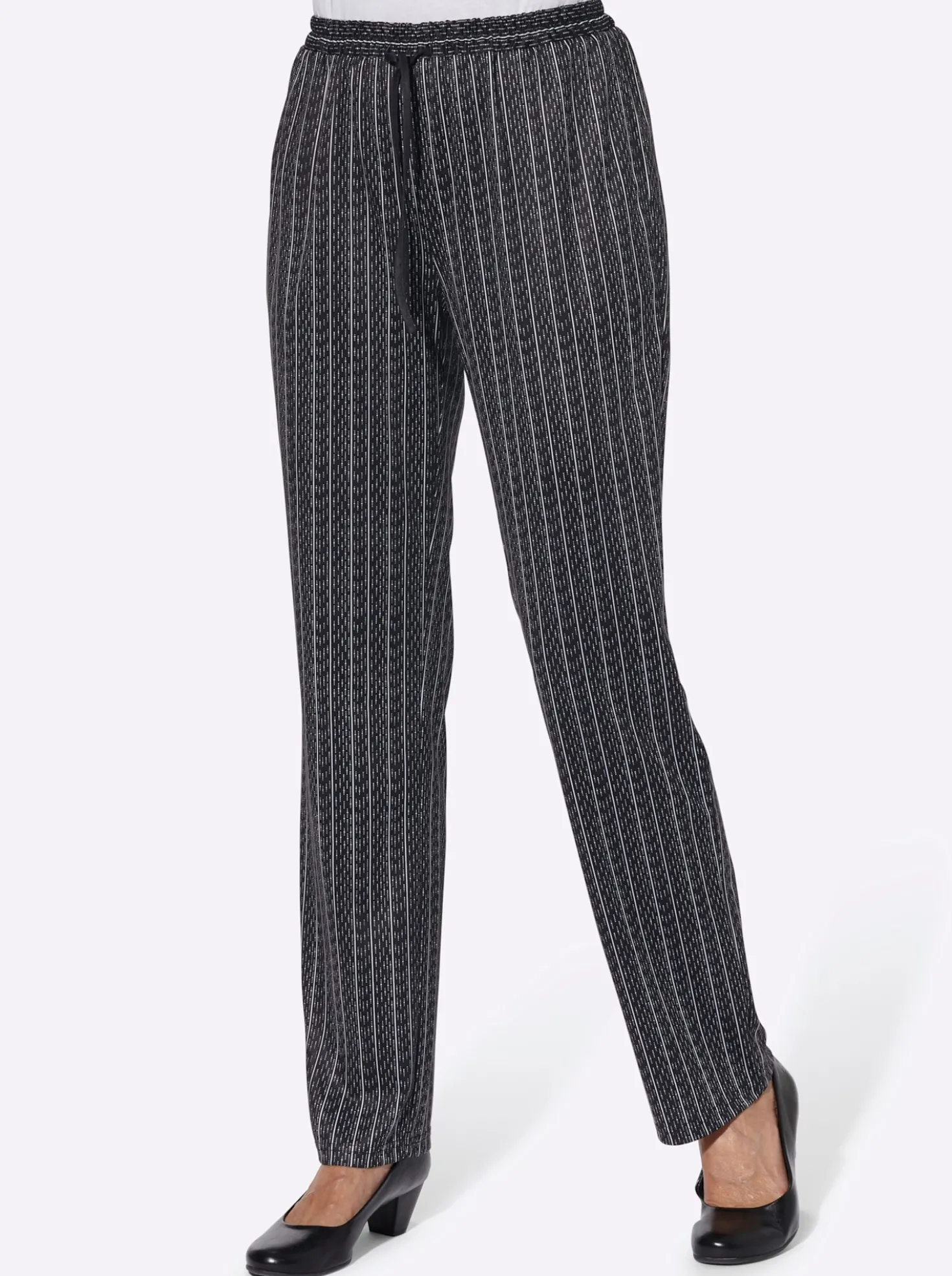 Jerseyhose mit Bindeband