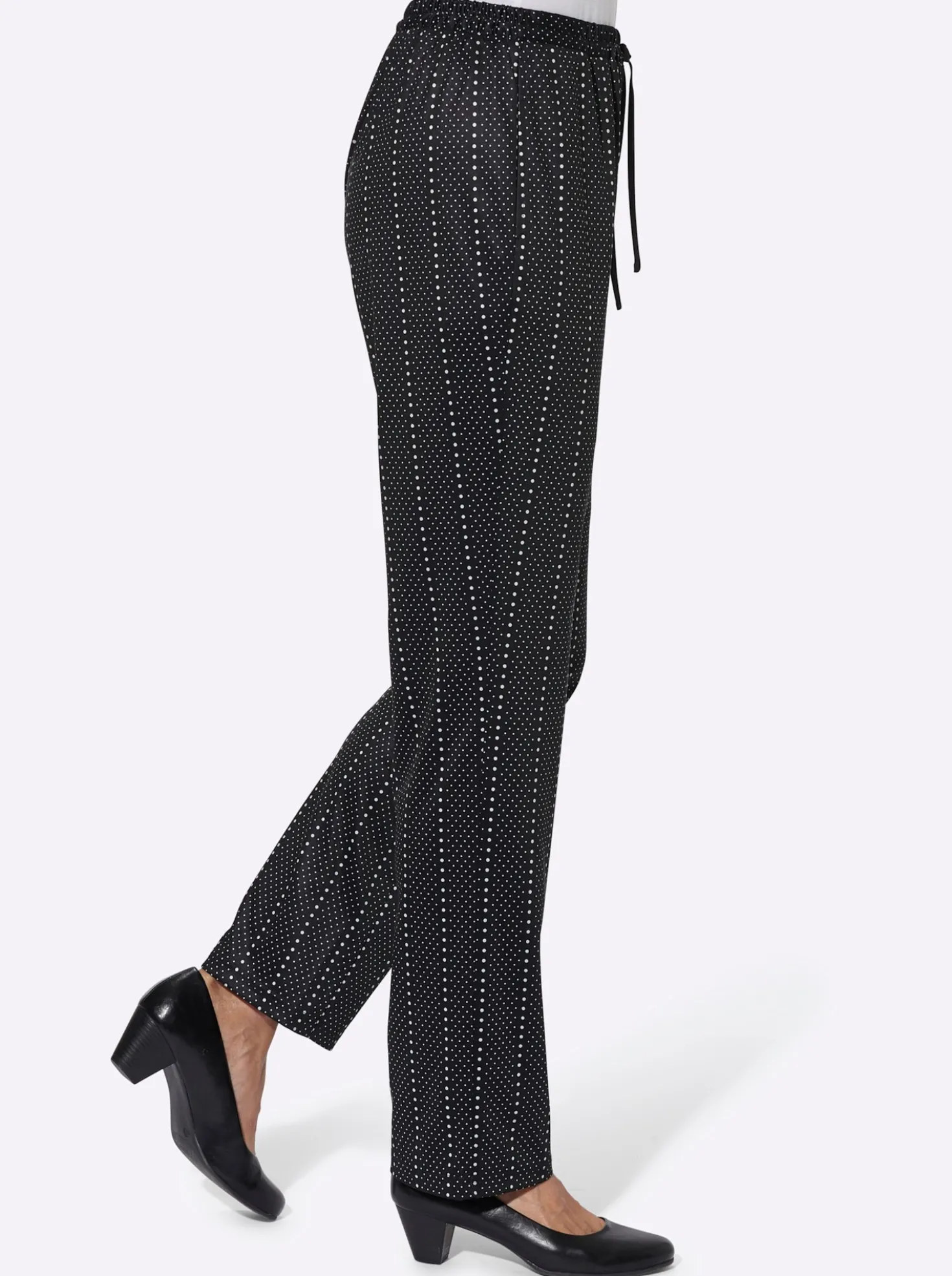 Jerseyhose mit Bindeband