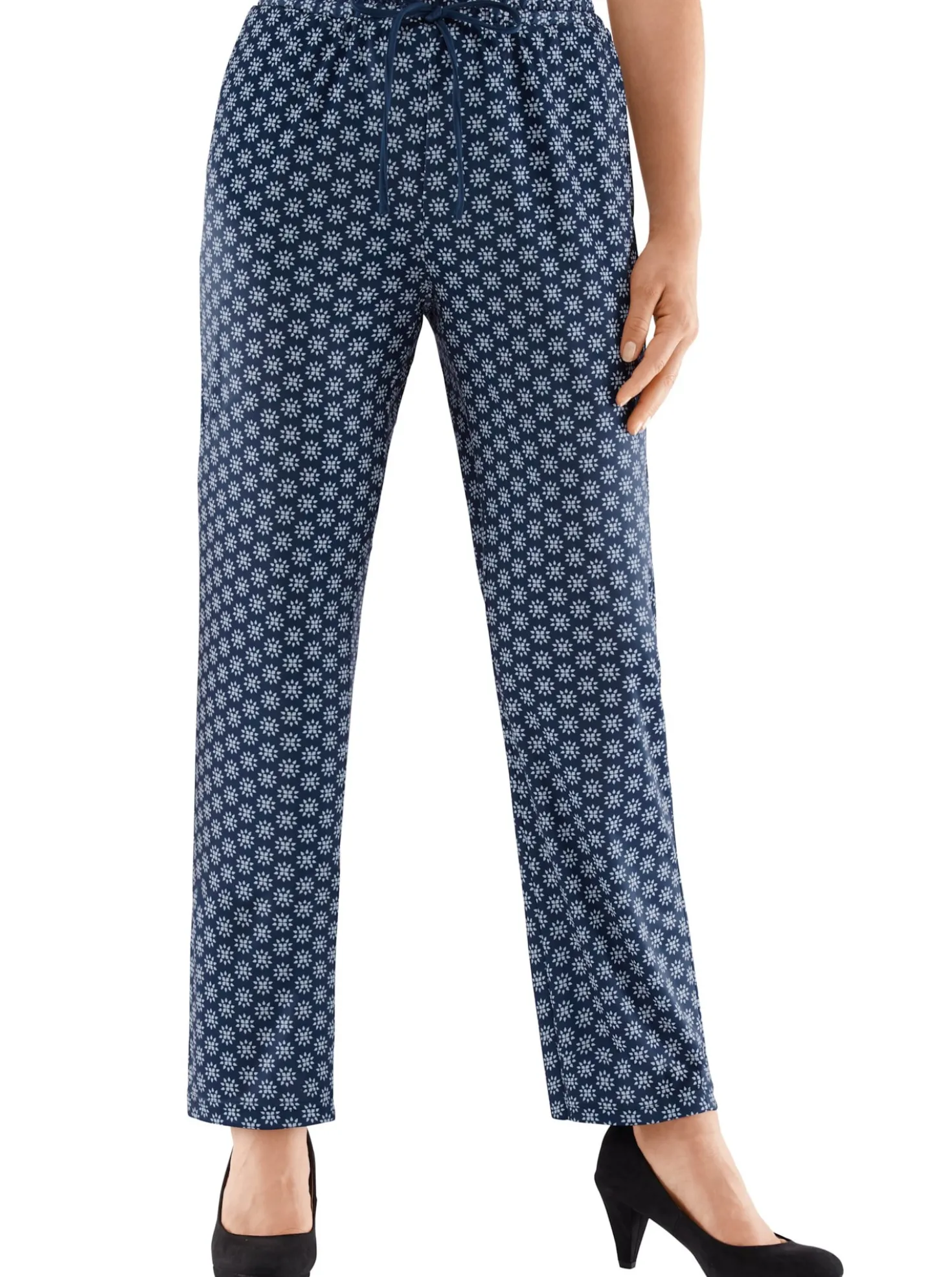 Jerseyhose mit Bindeband