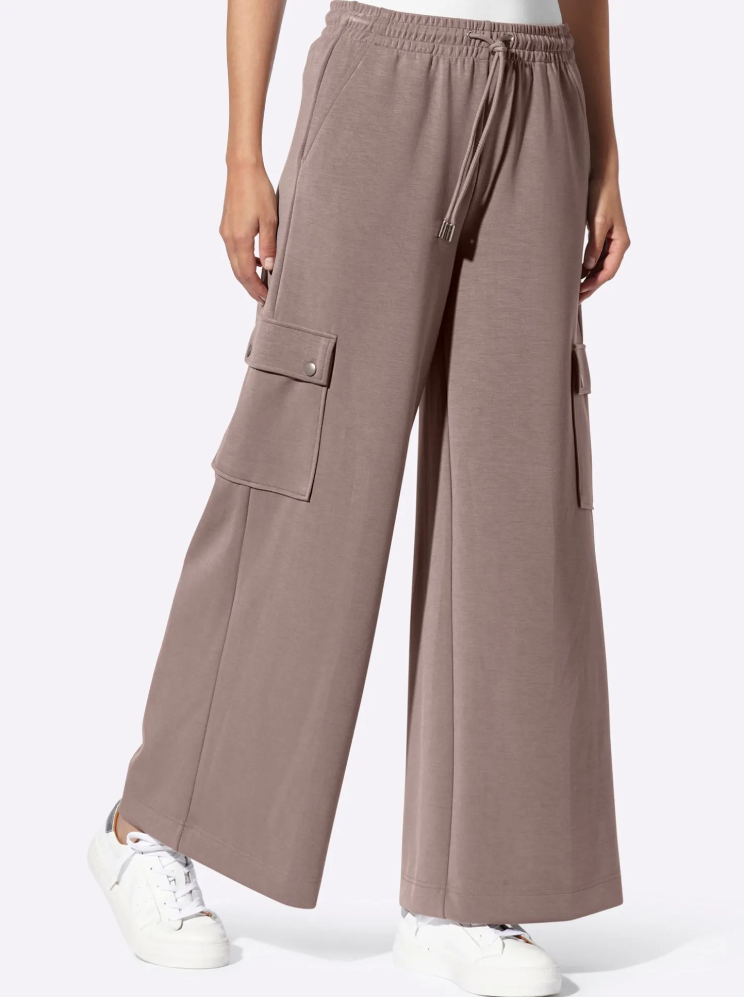 Jerseyhose mit Cargo-Taschen