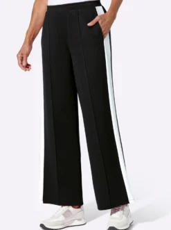 Jerseyhose mit Galonstreifen