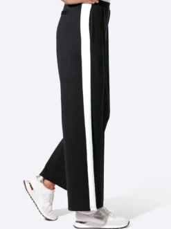Jerseyhose mit Galonstreifen