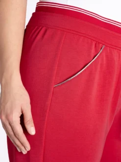 Jerseyhose mit gestreiftem Stretchbund